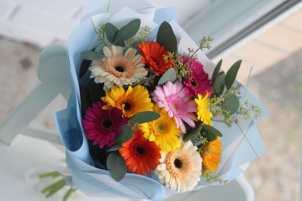 Букет цветов из: Герберы в Михайловске Свердловской области