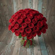 Букет 55 Красных роз Фридом #REPLACE_PRED# Михайловске Свердловской области
