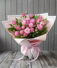 Букет Розовый кустик в Михайловске Свердловской области