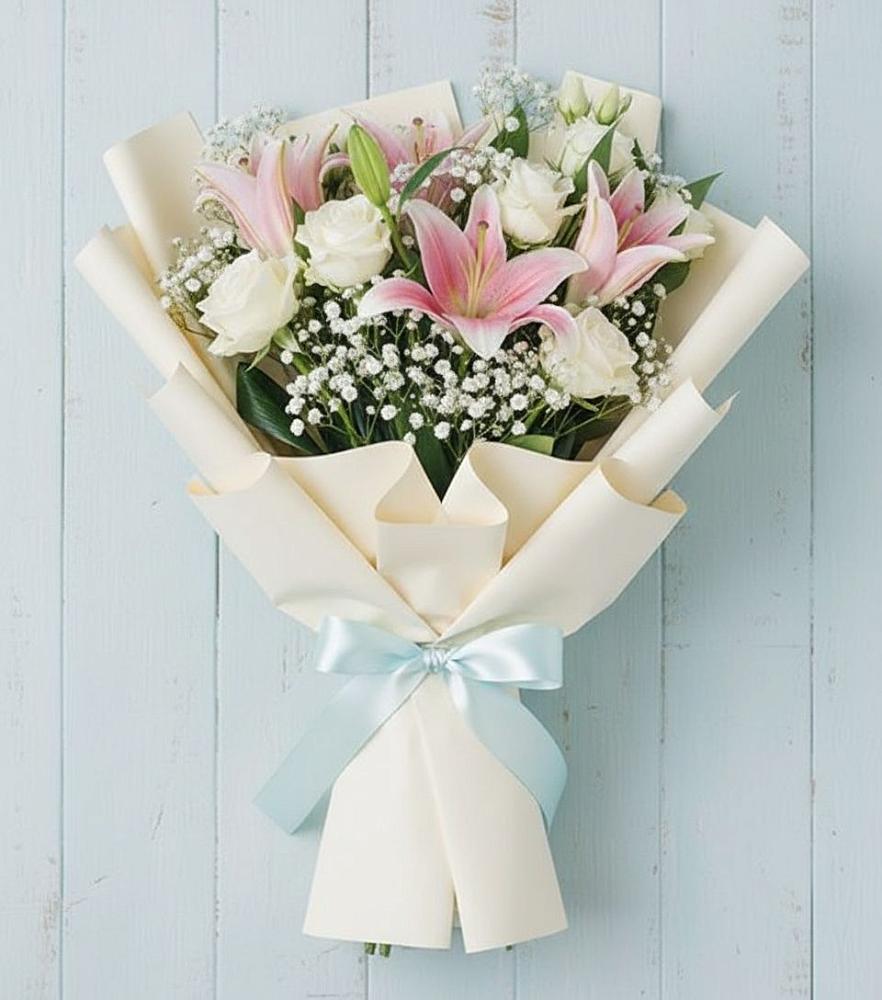 Букет цветов из: Лилии в Михайловске Свердловской области