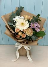 Букет цветов из:  Герберы и Хризантемы в Михайловске Свердловской области