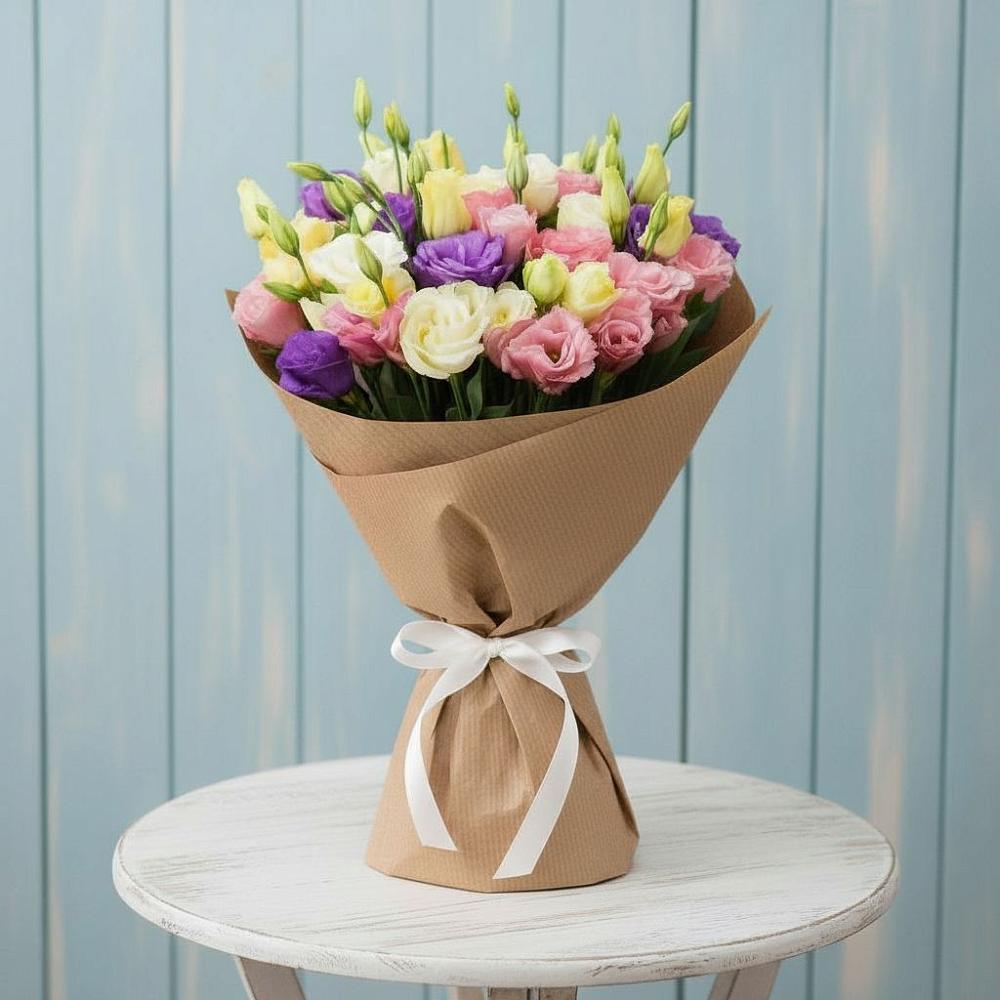 Букет цветов из: Лизиантусы в Михайловске Свердловской области