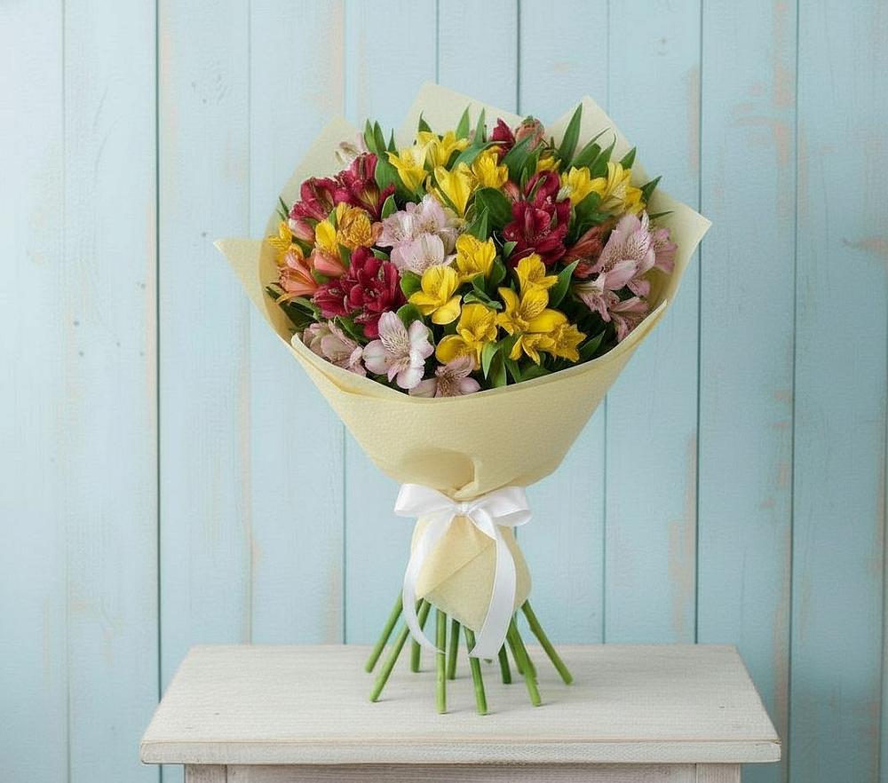 Букет цветов из: Альстромерии в Михайловске Свердловской области