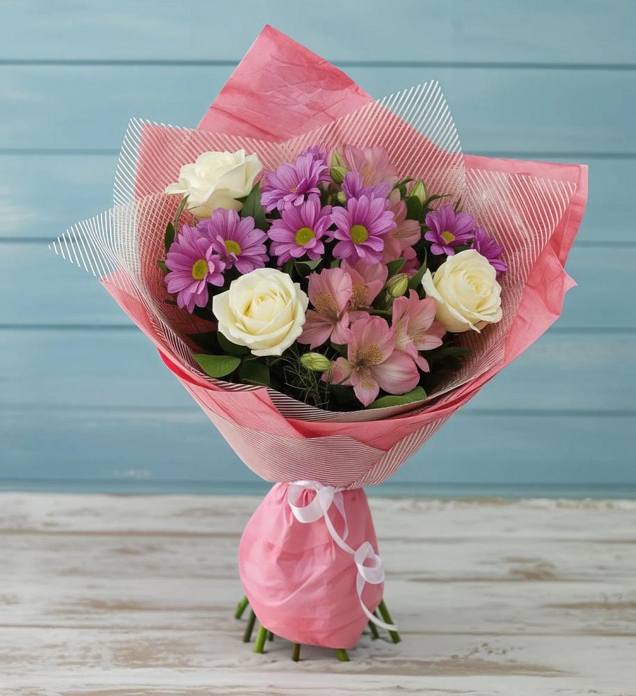 Букет цветов из: Герберы в Михайловске Свердловской области