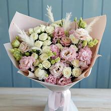 Букет цветов из:  Альстромерии и Розы в Михайловске Свердловской области
