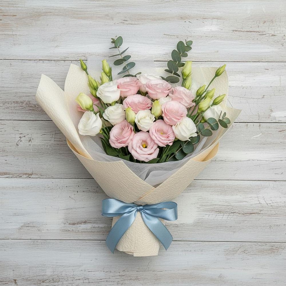 Букет цветов из: Лизиантусы в Михайловске Свердловской области